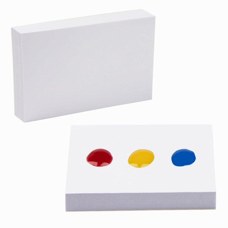 MOEPAK 100 Sheets Disposable Gel Nail Polish Palette Mixing Paper Waterproof Nail Pigment Powder Palette Portable Makeup Mixing Palette Paper for Nail Art Manicure Mixing Tools (3.93 * 3in)
