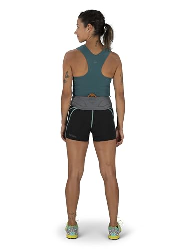 Osprey Duro Dyna LT Hydration Waist Pack with Hydraulics Soft Flasks for Running, Phantom Grey/Toffee Orange