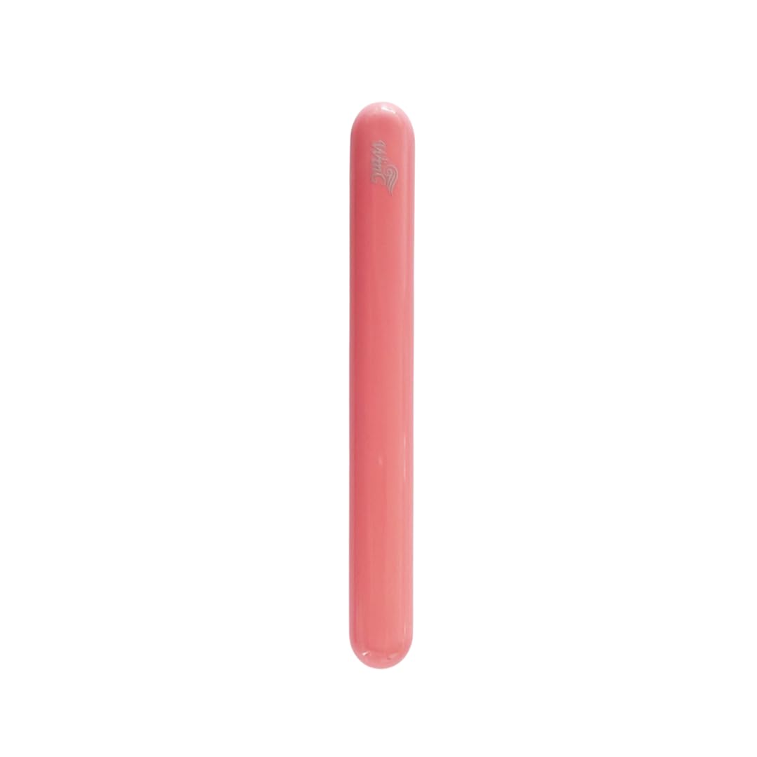 Wing Glass Nail File and Buffer – Nano Glass Nail Shiner, Professional Manicure Tool for Natural Glossy Finish, Washable & Reusable, 5 Colors, 5 Inch (Pink)
