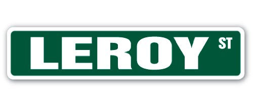 Leroy Street Sign Childrens Name Room Sign | Indoor/Outdoor | 18" Wide