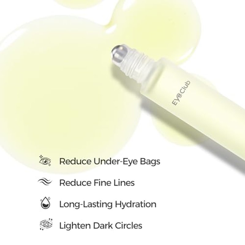 Retinol Under Eye Brightener Roller - Jojoba Oil Eye Serum with Roller Massage - Anti-Aging eye Treatment for Help Skin Barrier Repair, Reduce Fine Lines