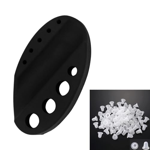 Tattoo Machine Pen Stand,New Star Tattoo Ink Cups Holder with 30pcs Silicone Tattoo Ink Caps,Ink Cup Holder for Tattooing,Pigment Organizer Tattoo Pen Holder Micro-Blading Tattoo Supplies