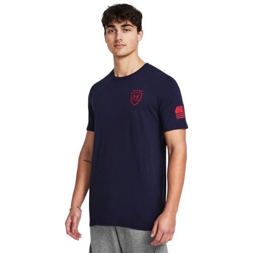 Under Armour Mens Freedom Graphic Short Sleeve T-Shirt, Eagle-(410) Midnight Navy / / Red, XX-Large Tall