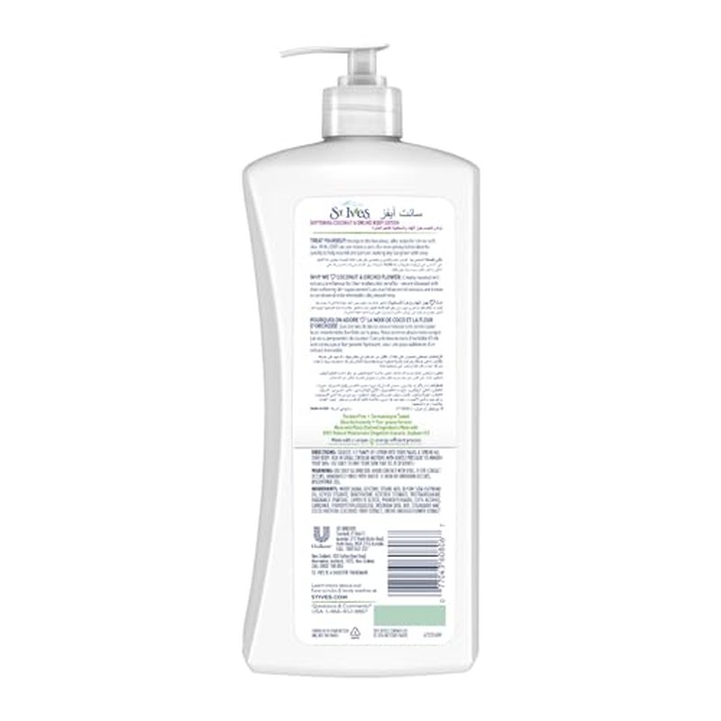 St. Ives Softening Body Lotion Coconut & Orchid Extract 21 oz