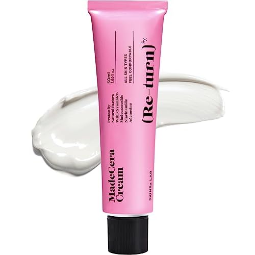 SKINRxLAB Made Cera Cream - Acne & Redness Relief Face Moisturizer, Sebum Control, Improving Skin Barrier with Ceramide and Madecassoside, Anti-Aging and Pore Minimizing Face Cream, 1.69 fl.oz.