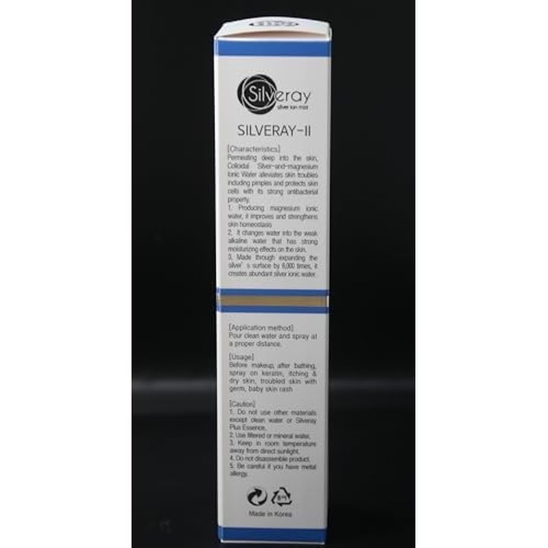 Silveray-II Skincare Mist Spray with 99.99 Percent Pure Silver Foam and Ceramic Balls/Moisturizing Effect/Colloidal Silver Water