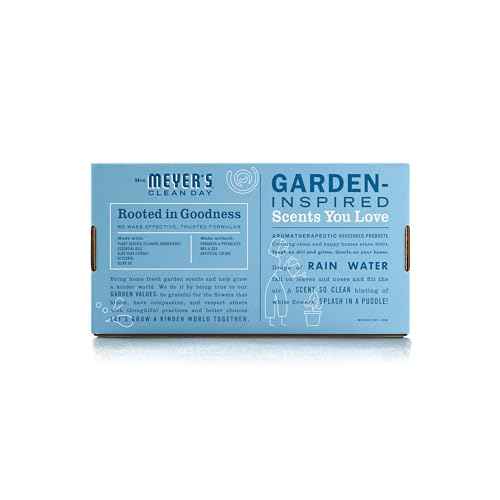 MRS. MEYER'S CLEAN DAY Foaming Hand Soap Concentrated Refills, 4 Concentrated Refills (2 Fl. Oz each), Rain Water Scent, Makes 40 Fl. Oz. of Foaming Soap Total