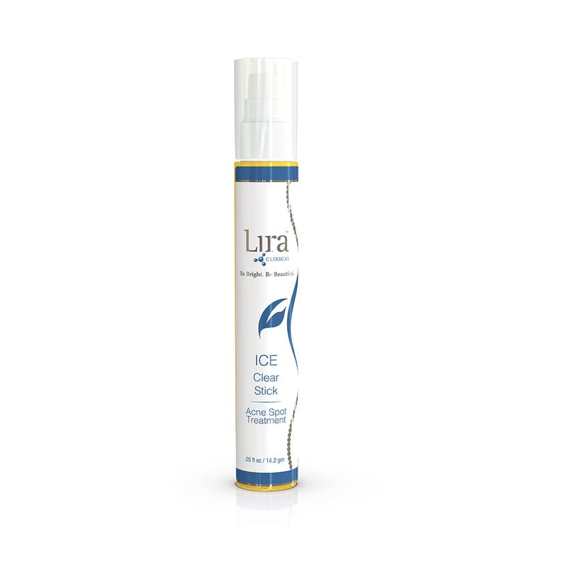 Lira Clinical ICE Clear Stick | On-the-Go Acne Spot Treatment with Salicylic Acid & Collagen Peptides - 0.5 fl oz