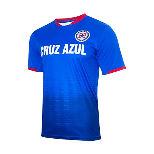 Cruz Azul Offically Licensed Jersey - Adult Soccer Game Day Jersey Inspired Shirt | Frequency, Royal, Medium