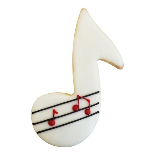 R&M International 5190 Music G Clef, Guitar, and Music Note Cookie Cutters 3-Piece Set