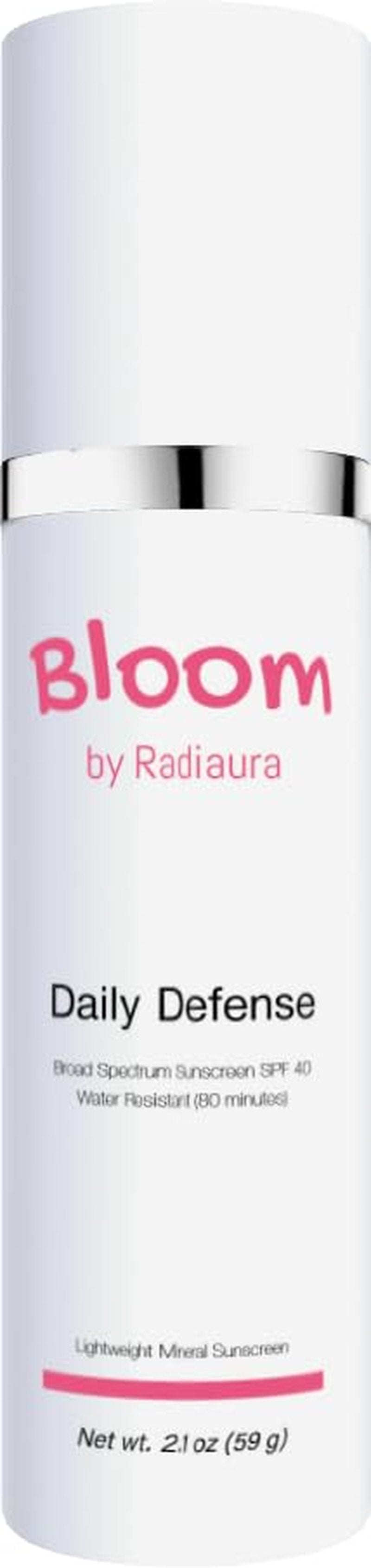 Bloom Daily Defense Sunscreen SPF 40 - Broad Spectrum, Water Resistant 80 Minutes | 2.1 oz