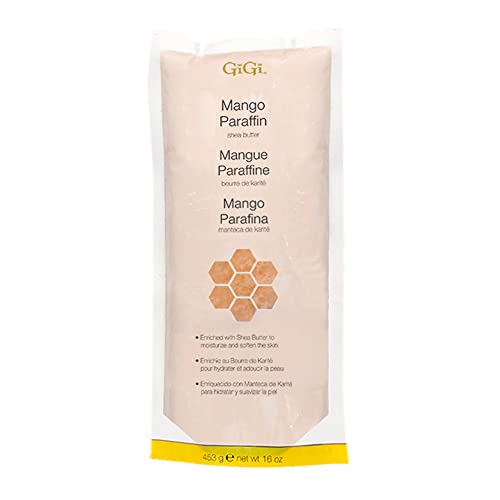 GiGi Paraffin Wax Refill with Mango & Shea Butter ? Ultra-Hydrating Hand & Feet Treatment, Compatible with Paraffin Bath & Machine, 16 oz
