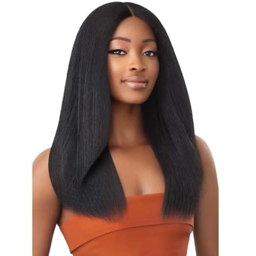 Outre Soft & Natural Synthetic Lace Front Wig - NEESHA 207 (1 Jet Black)