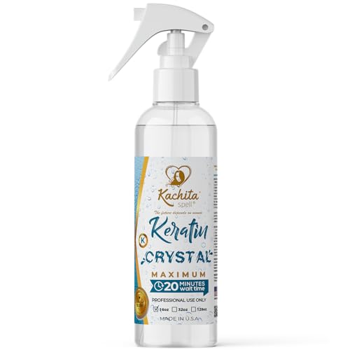 NEW Keratin Crystal Maximum Kachita Spell 20 min Express HairTreatment long Lasting Blowout Professional Results Straightening and Smoothing Queratina Keratina 16 floz
