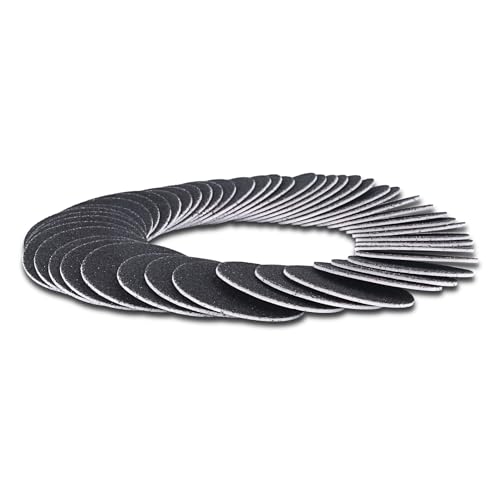 60pcs Replaceable Sandpaper Refill Discs for Electric Foot File Callus Remover Hard Dry Dead Skin Removal (Fine 180 Grit)