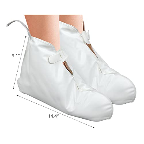 ForPro Professional Collection Premium Heated Booties, Electric Thermal Moisturizing Foot Warmers for Spa Treatments, Dual Temperature Settings, 1-Pair