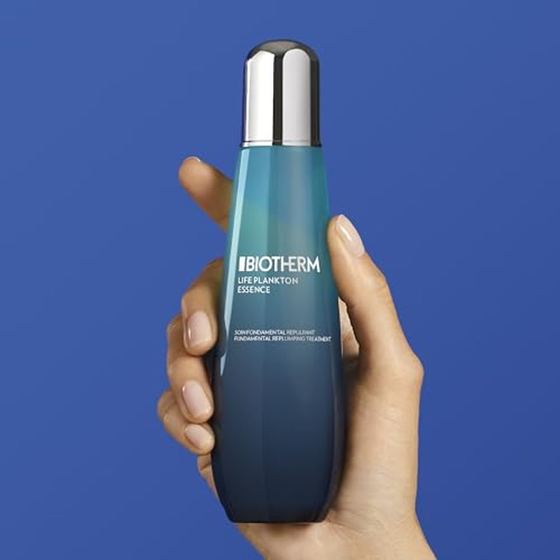 Biotherm Life Plankton Essence, Moisturizing Face Essence for All Skin Types with Biotech Plankton, Regenerating Care to Nourish, Protect and Plump Skin