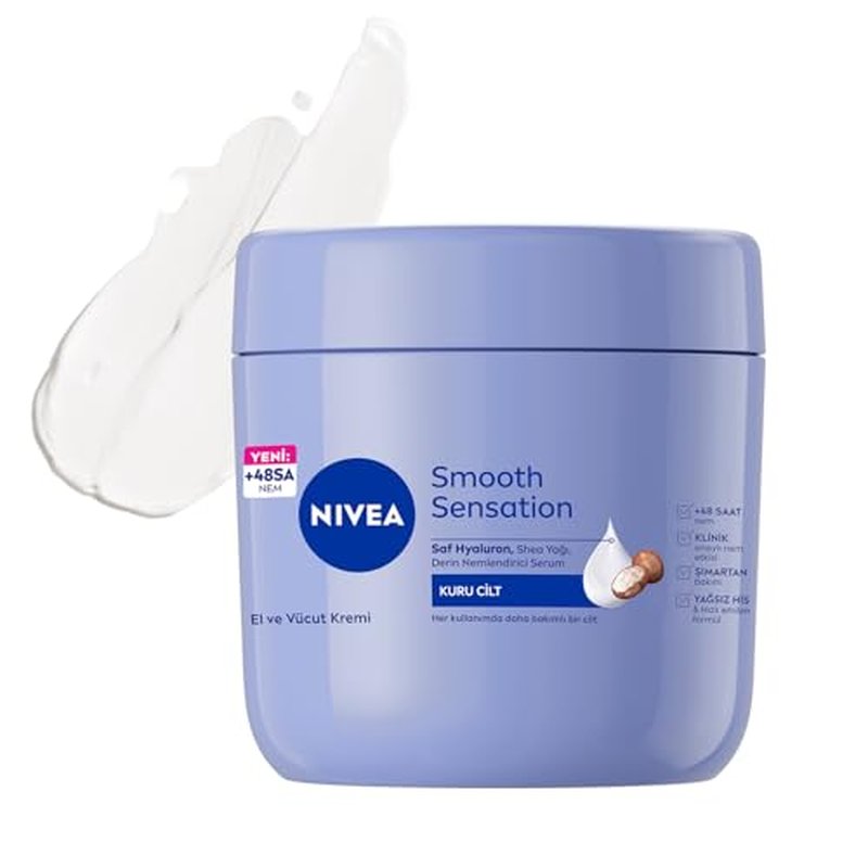 Nivea Irresistibly Smooth Body Cream Dry Skin Shea Butter 400 ml