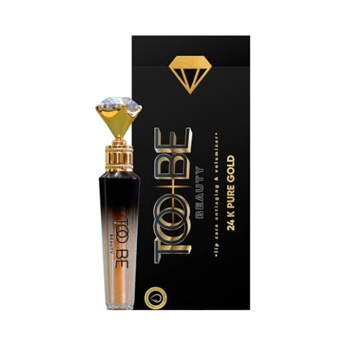 Too Be Beauty Lip Plumper Extreme, Lip Gloss with 24K Pure Gold, Youthful Lip Replenisher, Maximum Plump, Smoother and Extra Strength Lip Plumper, Visibly Volumizing and Anti-Aging Lip Moisturizer 5ml