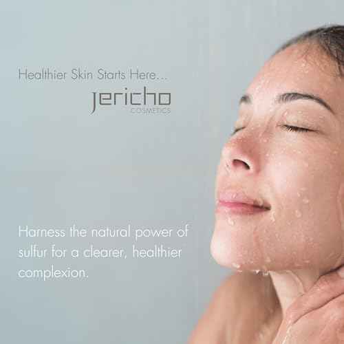 Jericho Dead Sea Sulfur Soap with Olive Oil – Helps with Acne, Psoriasis, Eczema & Blackheads – For Oily to Normal Skin – Vegan Face & Body Bar for Men & Women, 4.4 Oz / 125 g (Pack of 6)