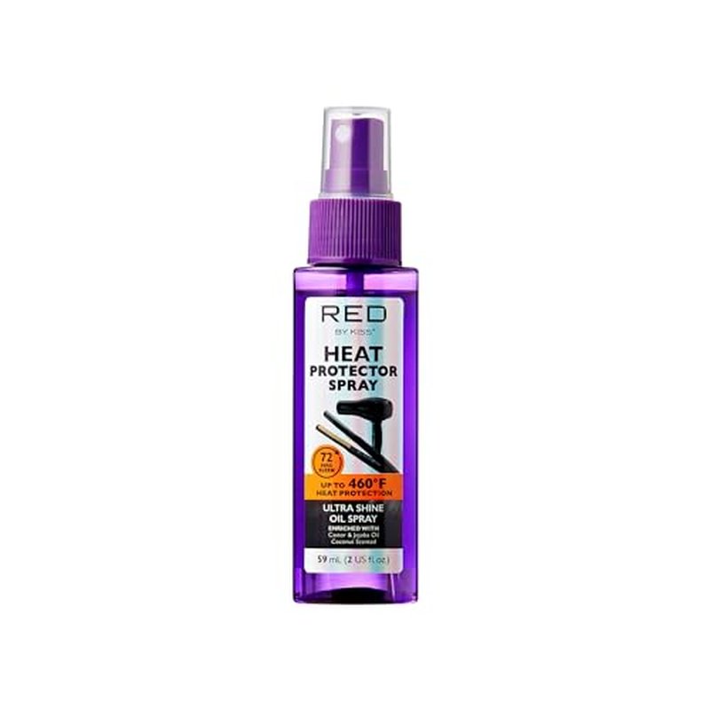Red by Kiss Heat Protector Spray for Thermal Protection, Anti-Frizz, Ultra Shine, and Hydration - Protects Hair Up To 460¡ÆF (2 Fl Oz)