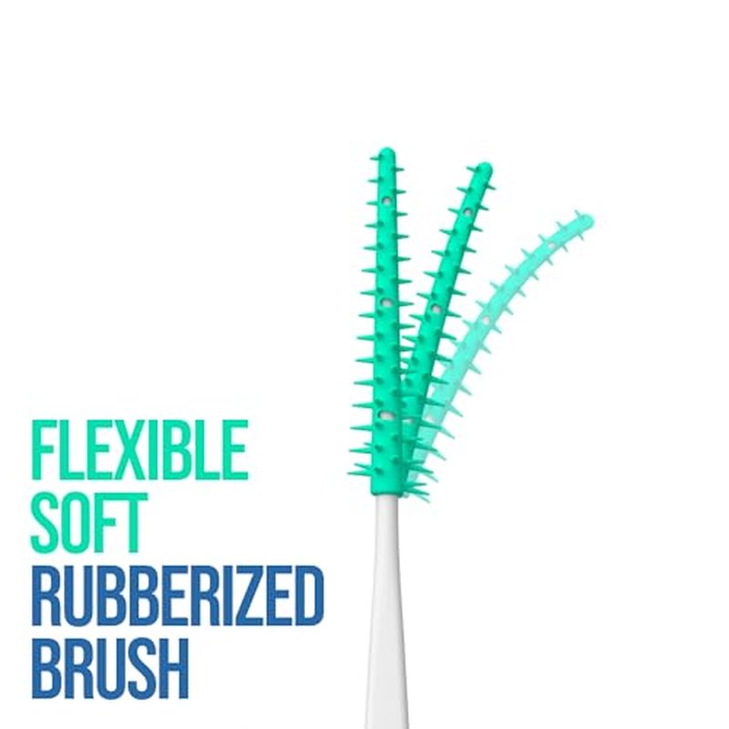 Dr. Emma Original Dental Picks Mint Soft Rubberized Tooth Picks Easy to Use Brush Picks 100Ct/Pack, 2 Packs (200Ct)