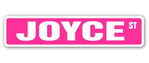 Joyce Street Sign Childrens Name Room Sign | Indoor/Outdoor | 18" Wide