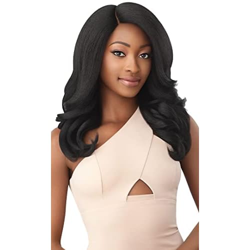 Outre Soft & Natural Synthetic Lace Front Wig - NEESHA 209 (1 Jet Black)