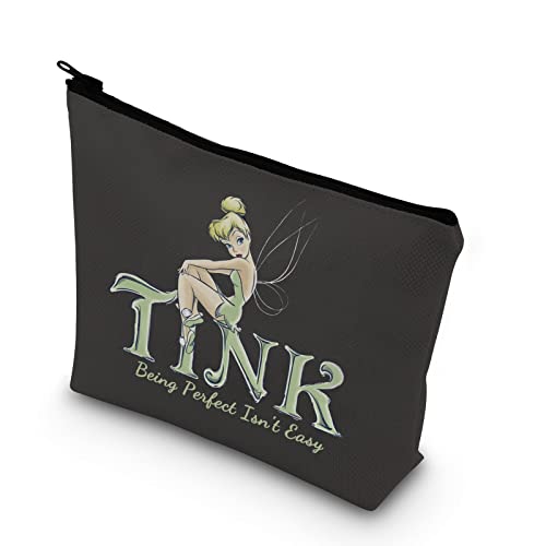 TSOTMO Fairytale Fans Makeup Bag Tink Being Perfect Isn¡¯s Easy Bag Movie Merchandise Makeup Bag (TINK Being)