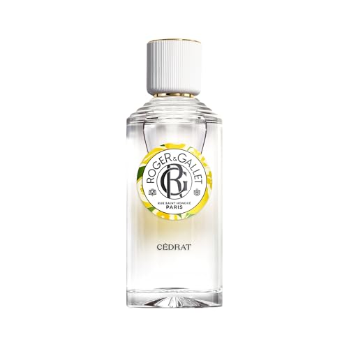 Roger&Gallet Beneficial Perfumed Water 100ml - Women's Perfume with Citron Zest, Cardamom, Basil, Thyme - Long Lasting Fragrance - Parfum Femme with Natural Ingredients, Energizing Properties - C?drat