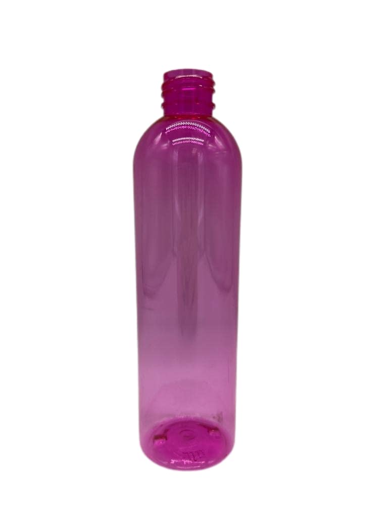 Natural Farms 8 oz Pink Cosmo Plastic Bottles -12 Pack Empty Bottle Refillable - BPA Free - Essential Oils - Aromatherapy | White Twist Top Caps - Made in the USA