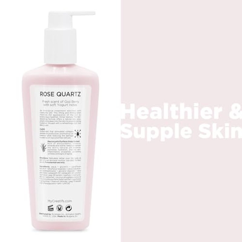 Rose Quartz Body Lotion with CoQ10, Kelp Extract and Hydrating Antioxidants, 8.5 fl. oz.