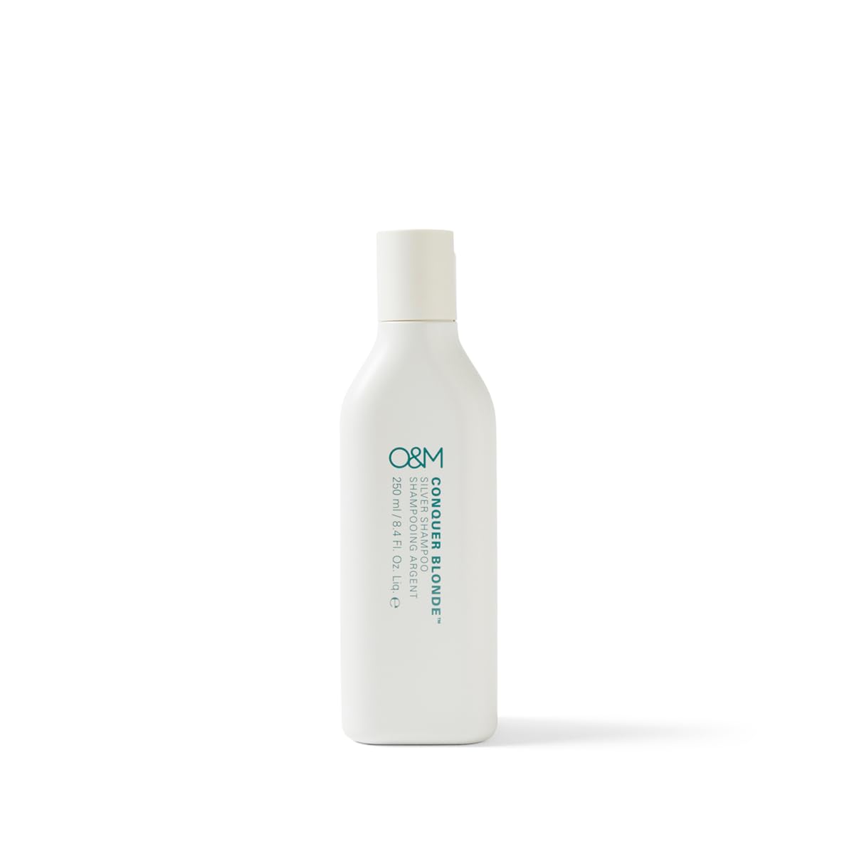 O&M Conquer Blonde Shampoo - Vegan Silver Purple Shampoo for Blondes | Organic Desert Lime, 250ml
