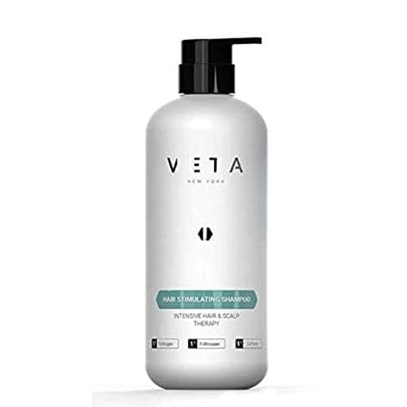 Stimulating Shampoo for Hair Growth. Drug-Free Treatment with Trichogen and Follicusan for Men and Women - 27 fl. oz - Veta