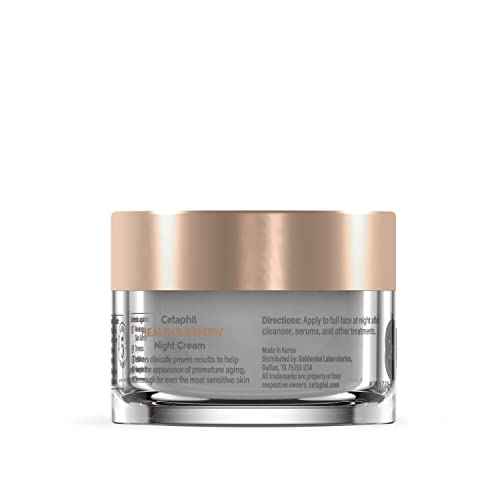 Cetaphil Healthy Renew Skin Tightening Night Cream 1.7 Oz, Wrinkle Repair Cream for Face with Peptides, Retinol Alternative Cream For Sensitive Skin, Fragrance Free