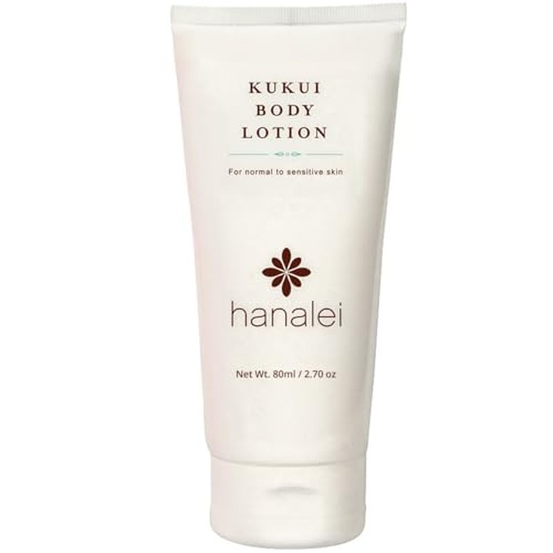 Hanalei Cruelty-Free Kukui Oil Body Lotion ? Paraben-Free, Dye-Free Moisturizer with Kukui Nut Oil, Shea Butter & Jojoba for Hydrated, Soft, Nourished Skin ? Travel-Friendly Size 80 ml