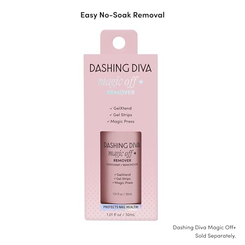 Dashing Diva Gloss Nail Strips - Crystal Clear - UV Free, Chip Resistant, Long Lasting Gel Stickers - Contains 32 Wraps, 1 Prep Pad, 1 File