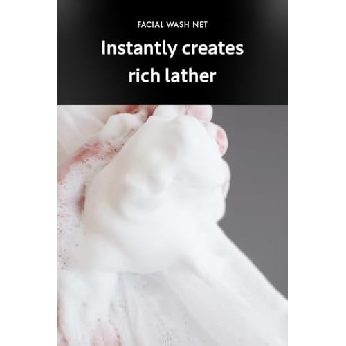 Foaming Face Wash Net for Men ? Japanese Skincare Tool for Quick Lather, Deep Clean, Non-Slip Mesh, Made in Japan
