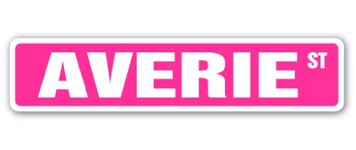 Averie Street Sign Childrens Name Room Sign | Indoor/Outdoor | 18" Wide