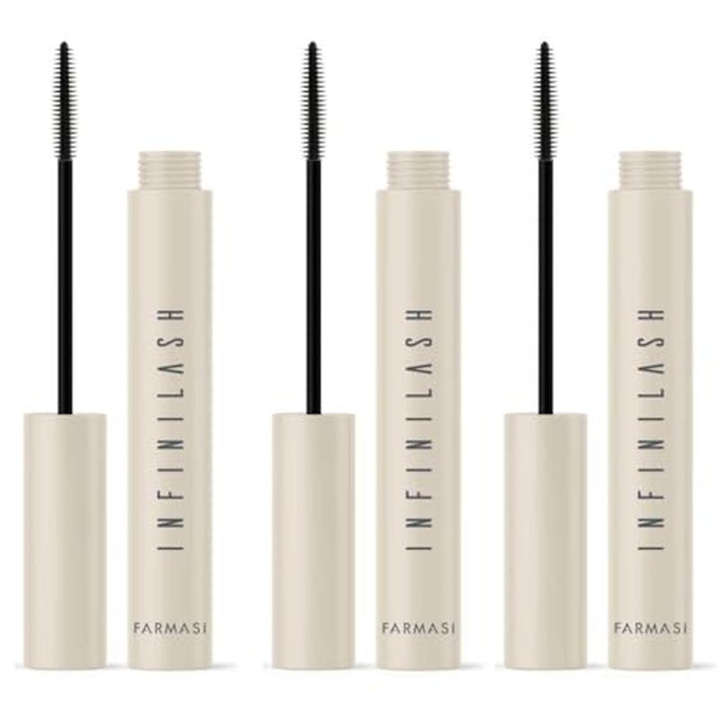 FARMASi Mascara Infinilash, Ultra Black Finish, Weightless length Makeup, Twin-Vortex Design Brush, Volumizing Lash Mascara,No Clumping, Pack of 3