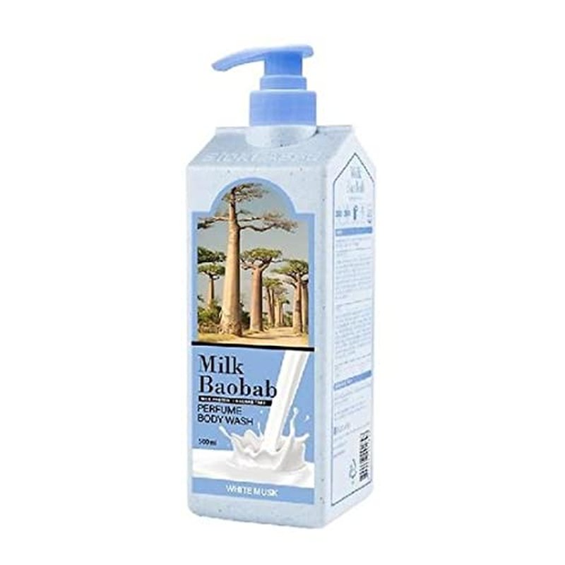 JUNGKOOK Milk Baobab White Musk Scented Body Wash | 16.9 oz (500ml) - Refreshing & Nourishing Cleanse