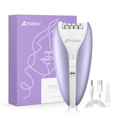 Silent Epilator for Women, 2-Speed Facial & Body Hair Remover, Smooth Glide Technology, for Face, Legs, Bikini & Arms