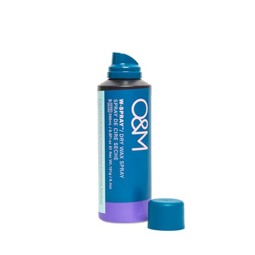 O&M W-Spray Dry Wax Spray for Women, Volumizing Hairspray Texture Mist, Flexible Hold Styling Product, Non-Greasy Finishing Wax, Dry Texturizer with Goji Avocado Lilly Pilly Extracts, 200ml
