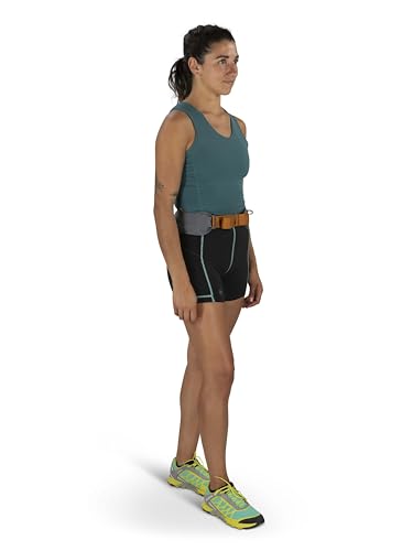 Osprey Duro Dyna LT Hydration Waist Pack with Hydraulics Soft Flasks for Running, Phantom Grey/Toffee Orange