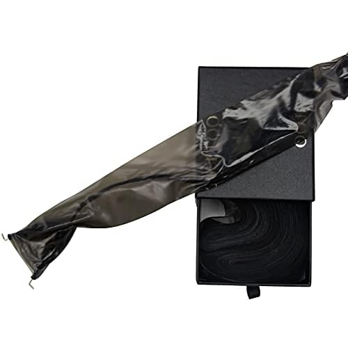 Tattoo Clip Cord Covers,DOWEI One Box of 100PCS Plastic Black Clip Cord Sleeves,Tattoo Clip Cord Bags for Tattoo Supply (Black)