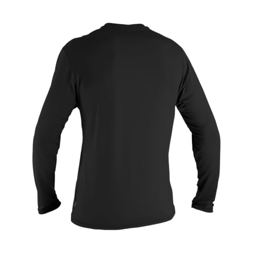 O'Neill Men's Basic Skins UPF 50+ Long Sleeve Sun Shirt, Black, 2XL
