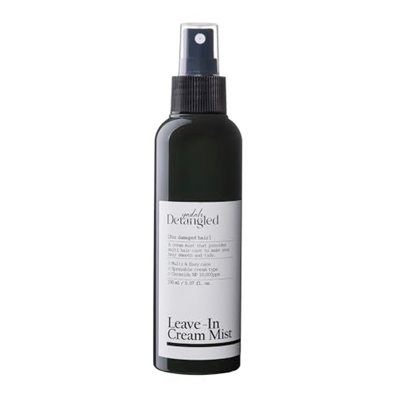 YADAH Detangled Leave-In Cream Mist, 5.07 Fl oz | Non-Greasy Hydration with Ceramide NP, Jojoba Oil & Keratin | Restores Shine, Repairs Damage, Prevents Frizz for All Hair Types