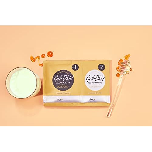 AVRYBEAUTY Gel-Ohh Jelly Spa Bath 3 pack, Milk And Honey Scented, Jelly Pedicure, Salon Services, Pedicure, Salon Pedi, Relaxtion, Heat & Aroma Therapy, Foot Care