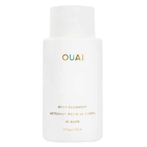 OUAI Body Cleanser, St. Barts - Foaming Body Wash with Jojoba Oil and Rosehip Oil to Hydrate, Nurture, Balance and Soften Skin - Paraben, Phthalate and Sulfate Free Skin Care Products (10 Fl Oz)