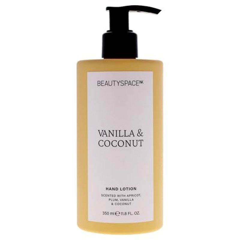 SpaceNK Beauty Vanilla & Coconut Hand Lotion ? Moisturizes & Nourishes ? Non-Greasy, Fast-Absorbing ? Softens & Protects Hands ? For All Skin Types ? Vegan & Cruelty-Free ? 11.8 oz